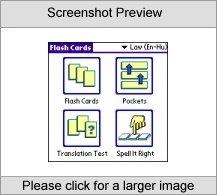 LingvoSoft FlashCards English <-> Hungarian for Palm OS Screenshot
